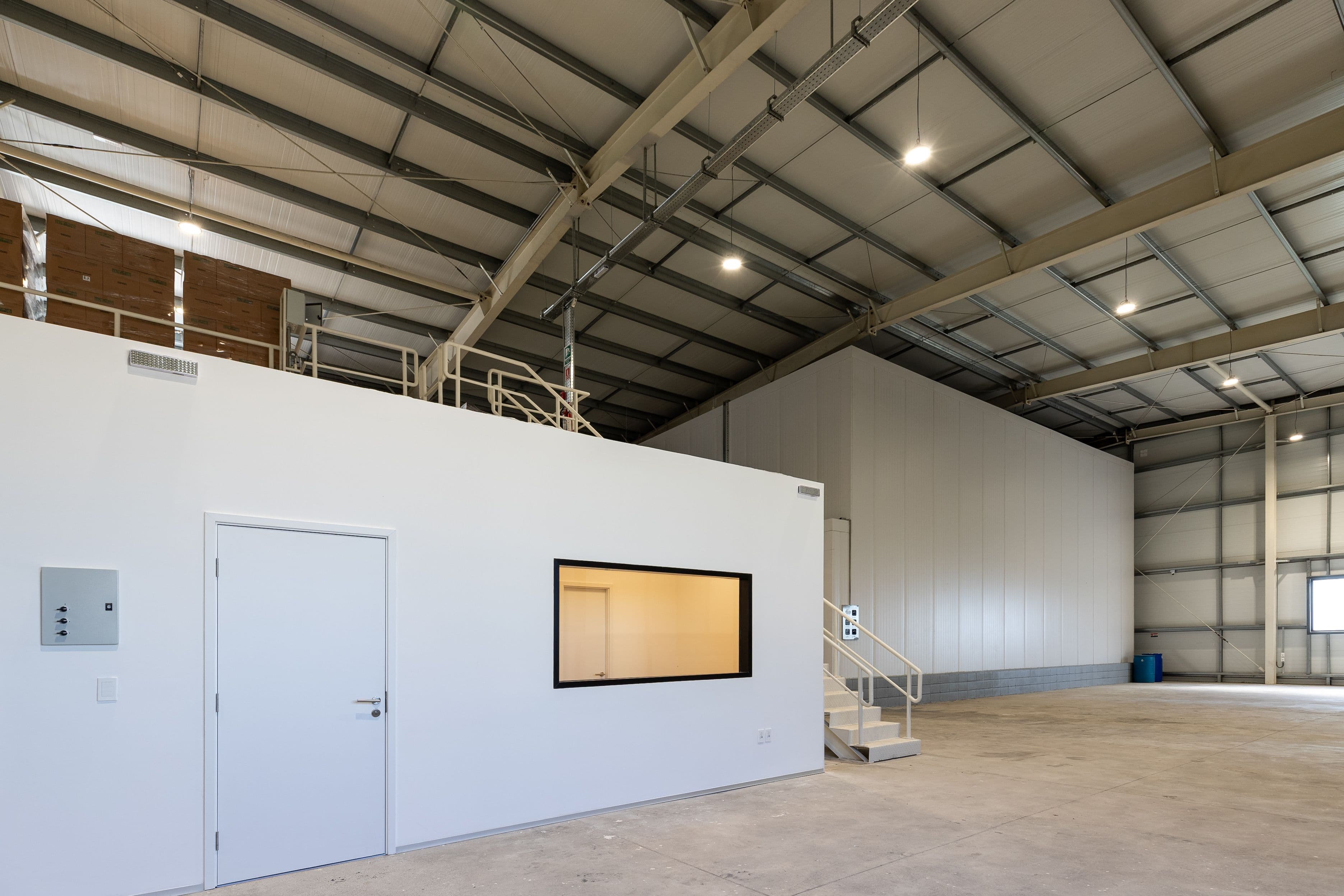 Main production area with modern equipment and safety protocols